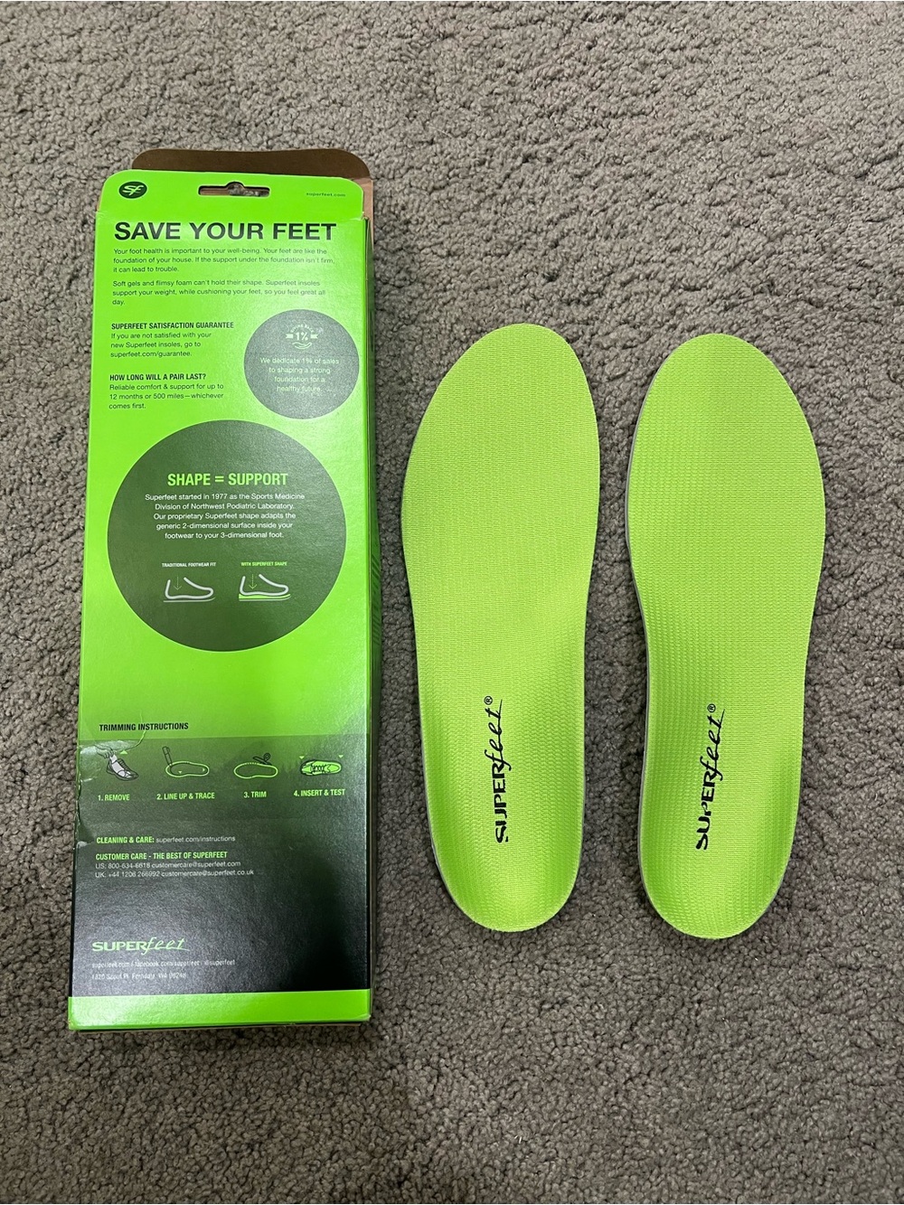 Superfeet All-Purpose Support High Arch Insoles